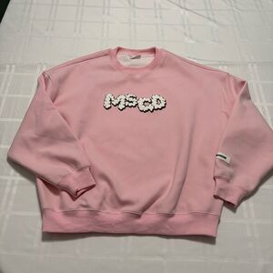 Monster Guardians Baby Pink Graphic Crewneck Sweatshirt Small KPOP Bunny Soft